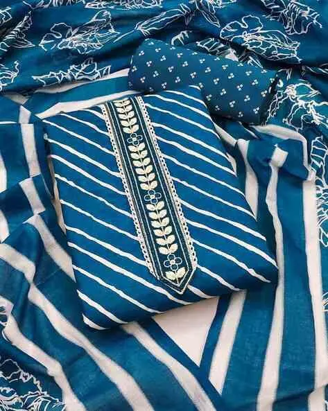 Women Printed 3-Piece Unstitched Dress Material