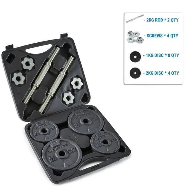 Weight Training Adjustable Dumbbell Kit - 20 kg