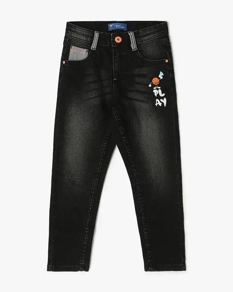 Boys Lightly Washed Straight Fit Jreans