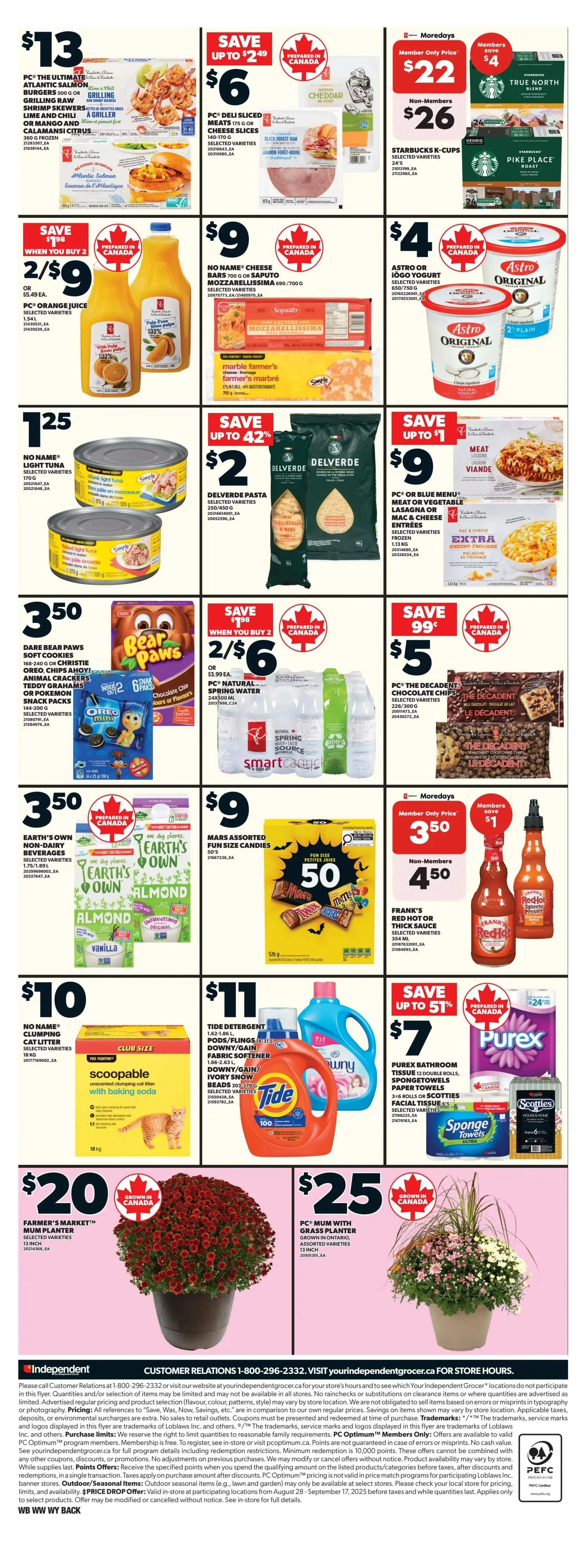 Independent Sales from August 28 to September 3 2025 - flyer page 4