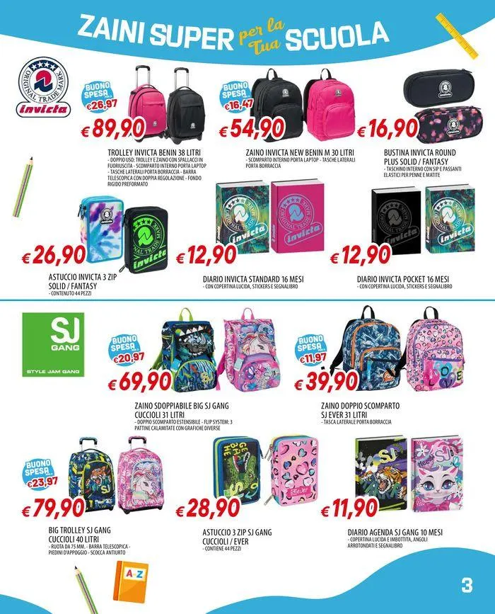 Zaini super per la tua scuola da 25 luglio a 29 settembre di 2024 - Pagina del volantino 3