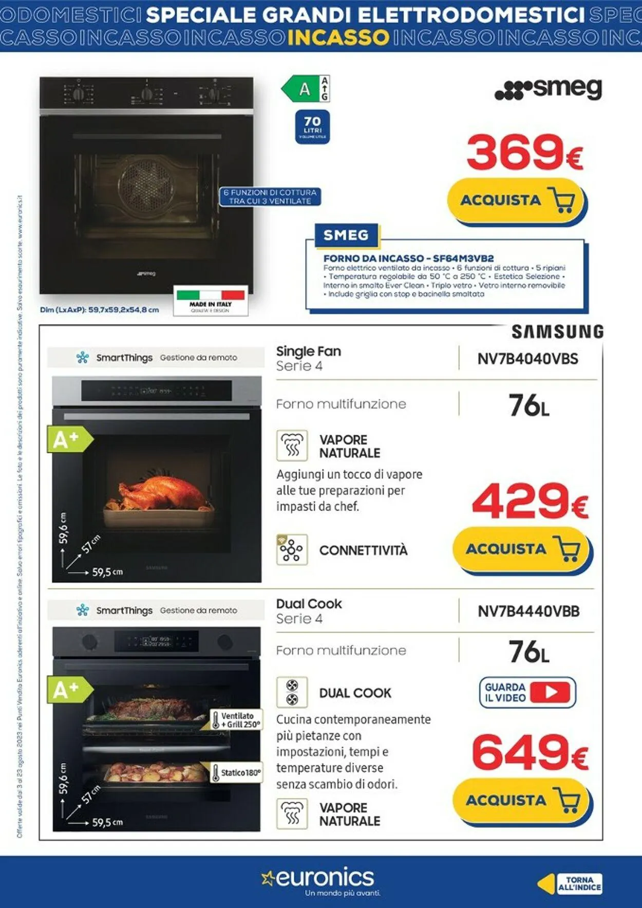 Euronics Volantino attuale da 3 agosto a 23 agosto di 2023 - Pagina del volantino 27