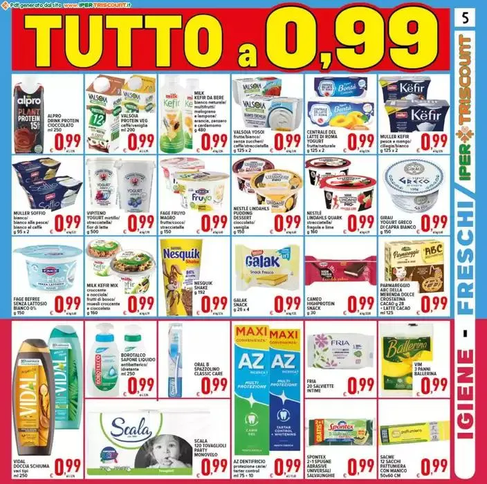 Tutto a 0.99 da 17 gennaio a 28 gennaio di 2025 - Pagina del volantino 5