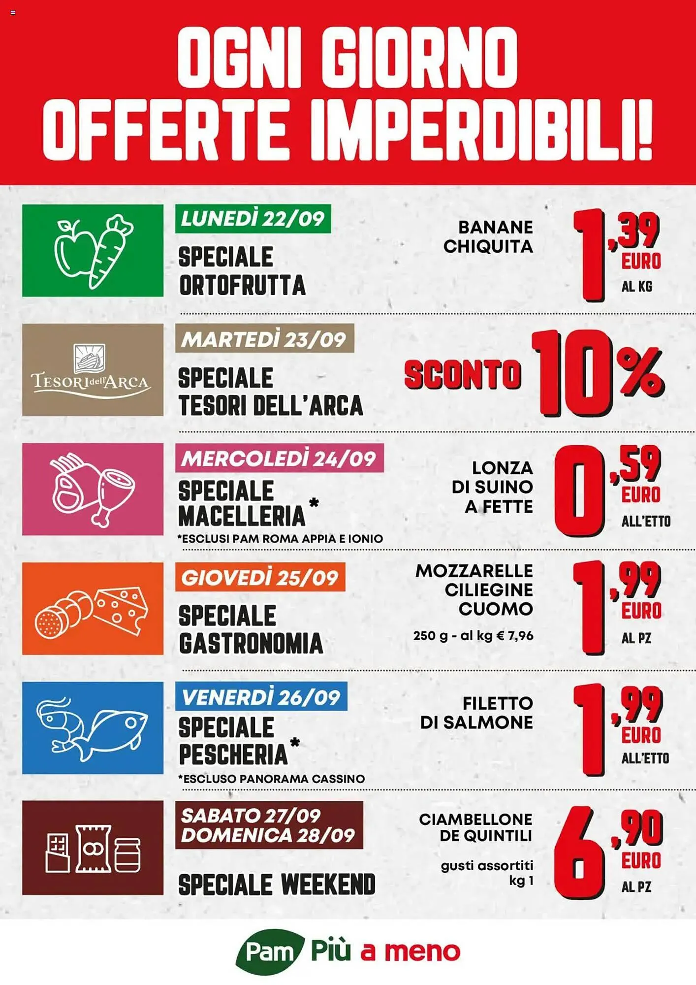 Volantino Pam da 22 settembre a 28 settembre di 2025 - Pagina del volantino 1
