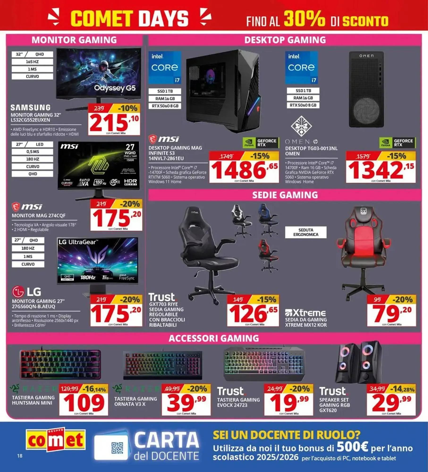 Volantino Comet da 19 marzo a 8 aprile di 2026 - Pagina del volantino 18