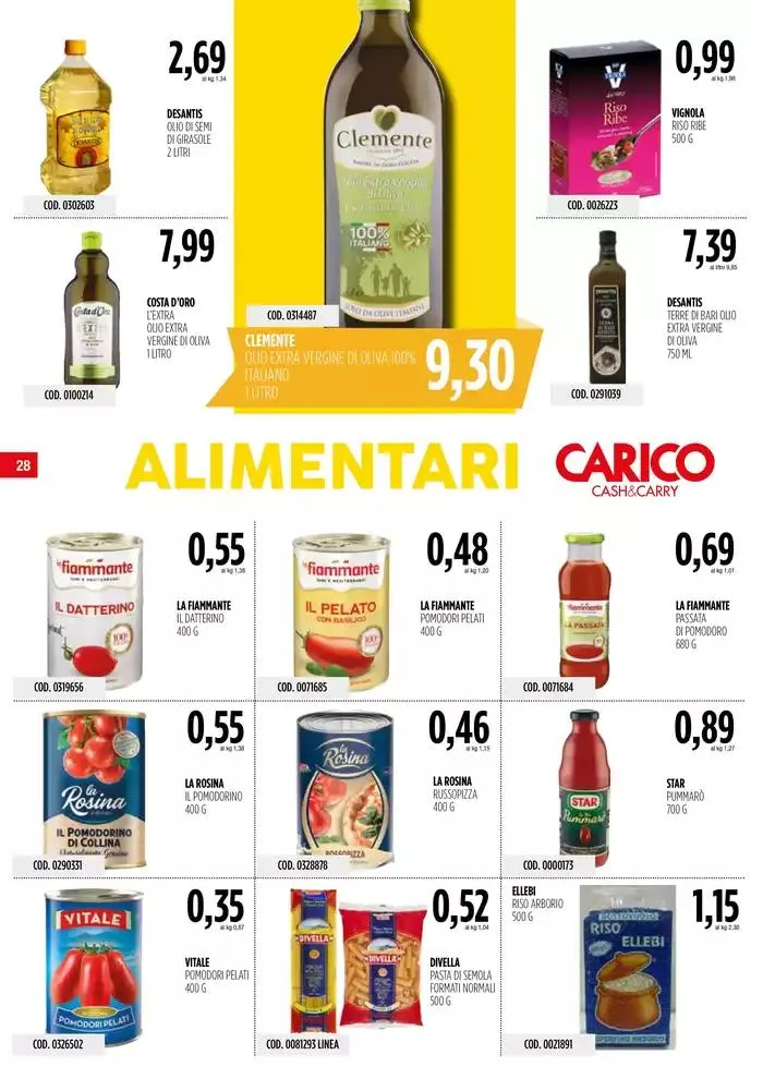Offerte Carico Cash & Carry  da 24 ottobre a 6 novembre di 2024 - Pagina del volantino 28