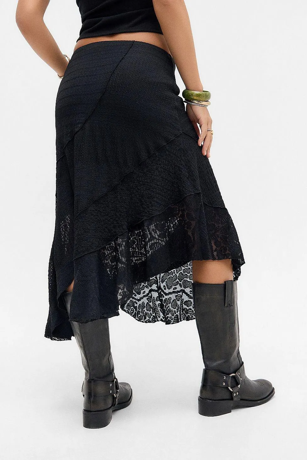 Gonna midi asimmetrica testurizzata UO