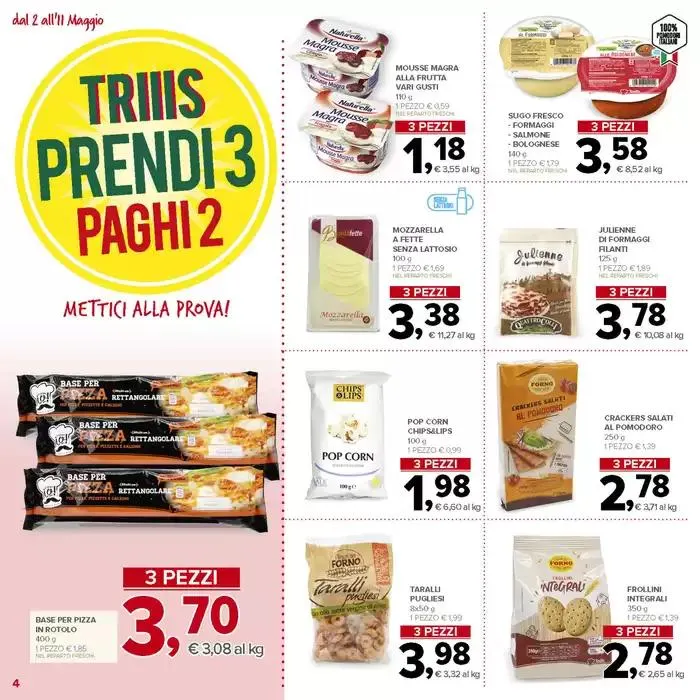 Prendi 2, paghi 1 da 2 maggio a 11 maggio di 2025 - Pagina del volantino 4