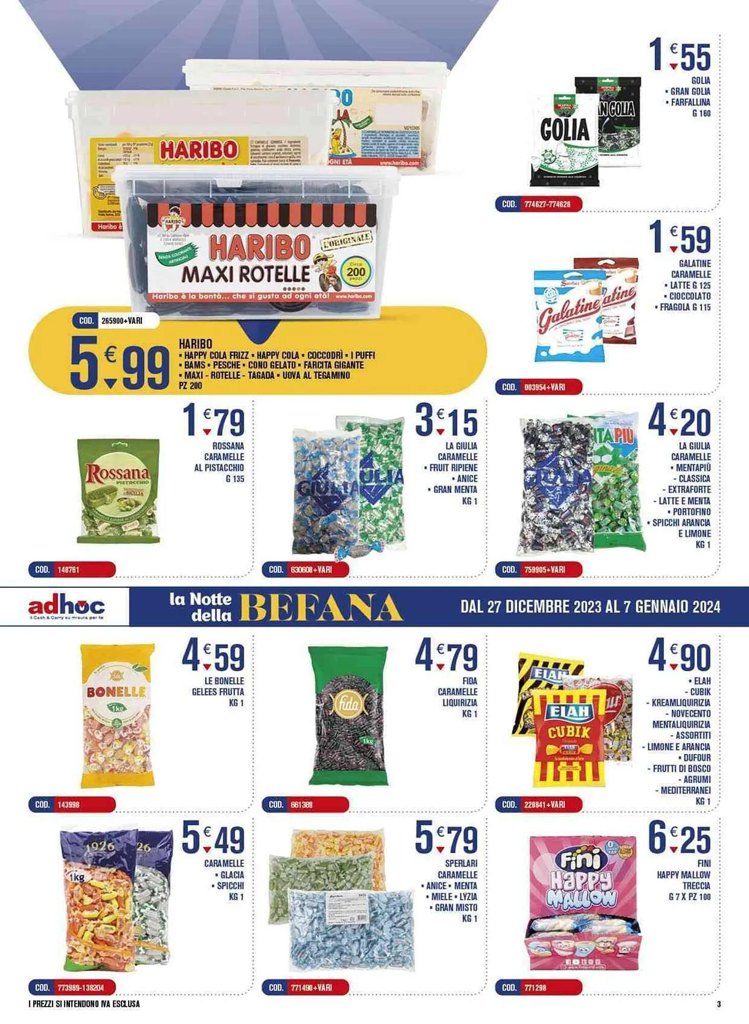 Volantino Adhoc da 27 dicembre a 7 gennaio di 2024 - Pagina del volantino 3