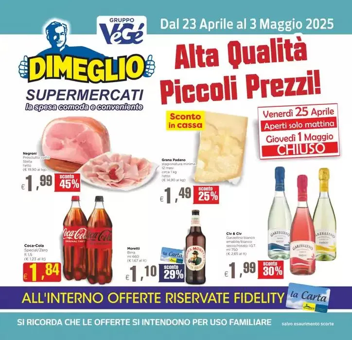 Alta Qualita piccoli prezzi! da 23 aprile a 4 maggio di 2025 - Pagina del volantino 1