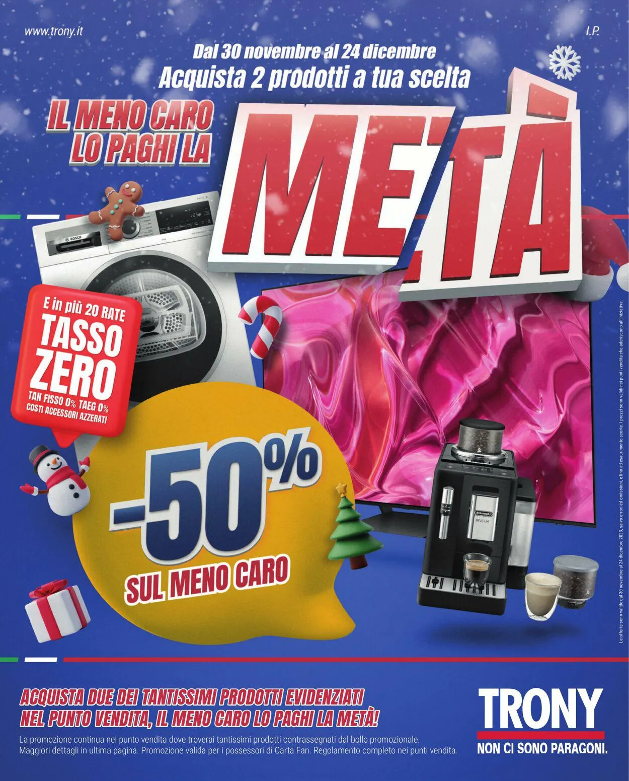 Trony - Napoli Volantino attuale da 30 novembre a 24 dicembre di 2023 - Pagina del volantino 1