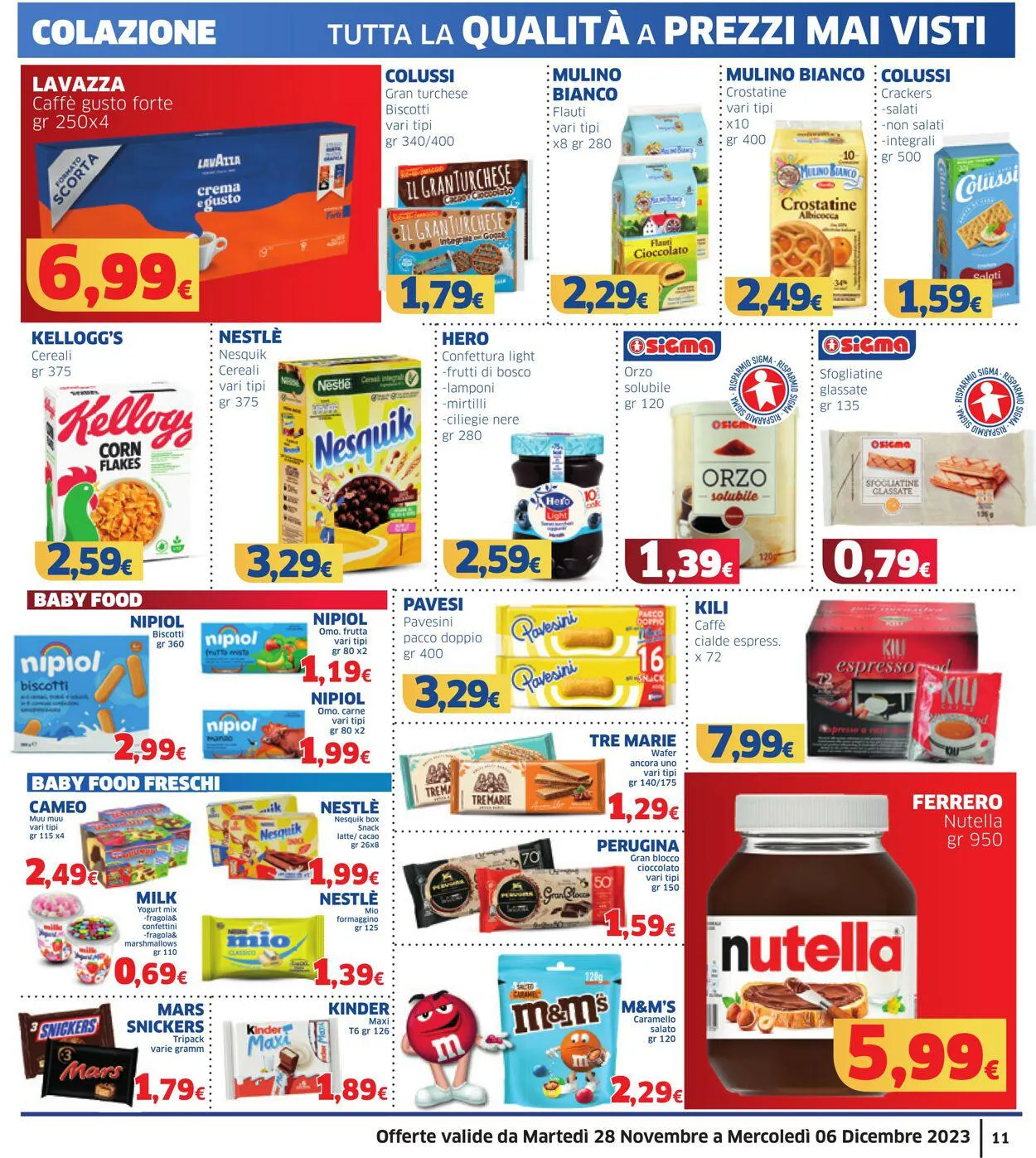 Sigma - Sicila Volantino attuale da 28 novembre a 6 dicembre di 2023 - Pagina del volantino 11