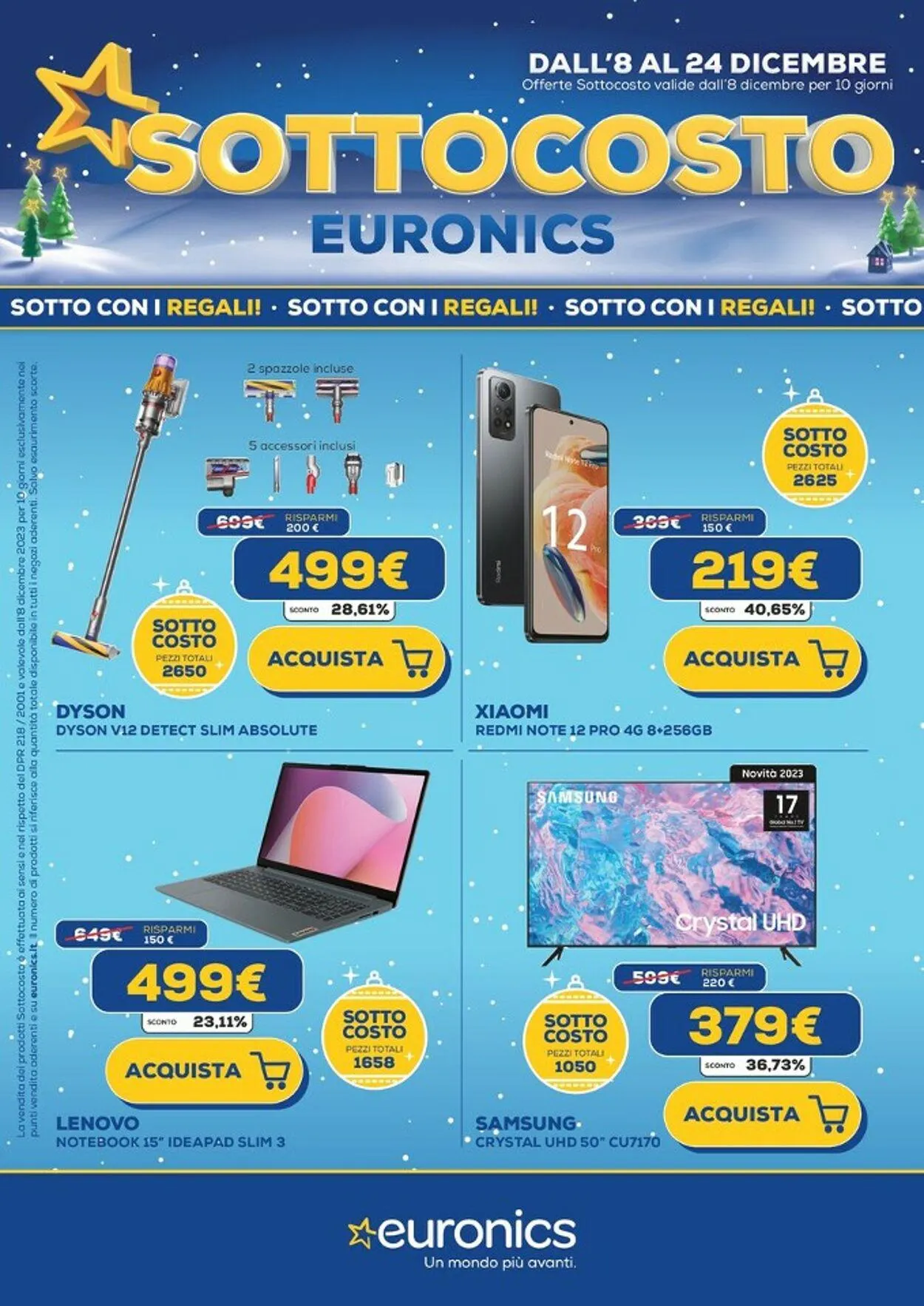 Euronics Volantino attuale da 22 dicembre a 29 dicembre di 2023 - Pagina del volantino 1