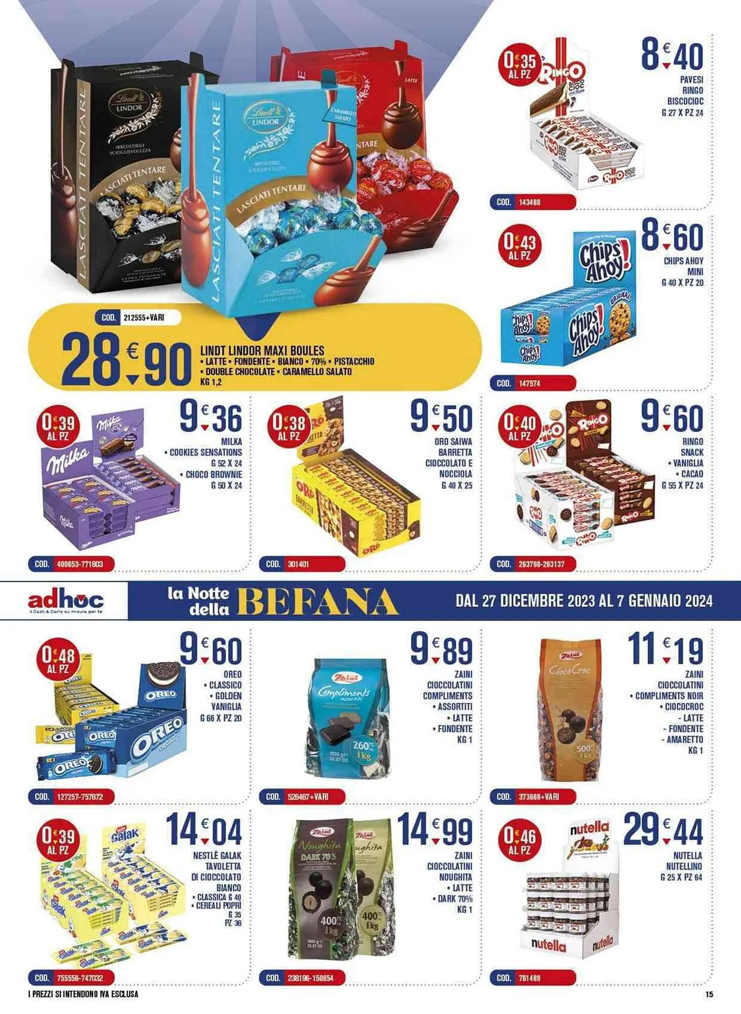 Volantino Adhoc da 27 dicembre a 7 gennaio di 2024 - Pagina del volantino 15