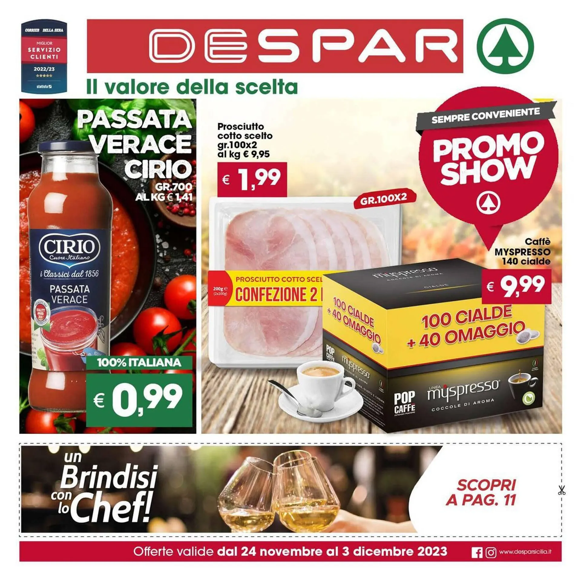Volantino Despar da 24 novembre a 3 dicembre di 2023 - Pagina del volantino 1