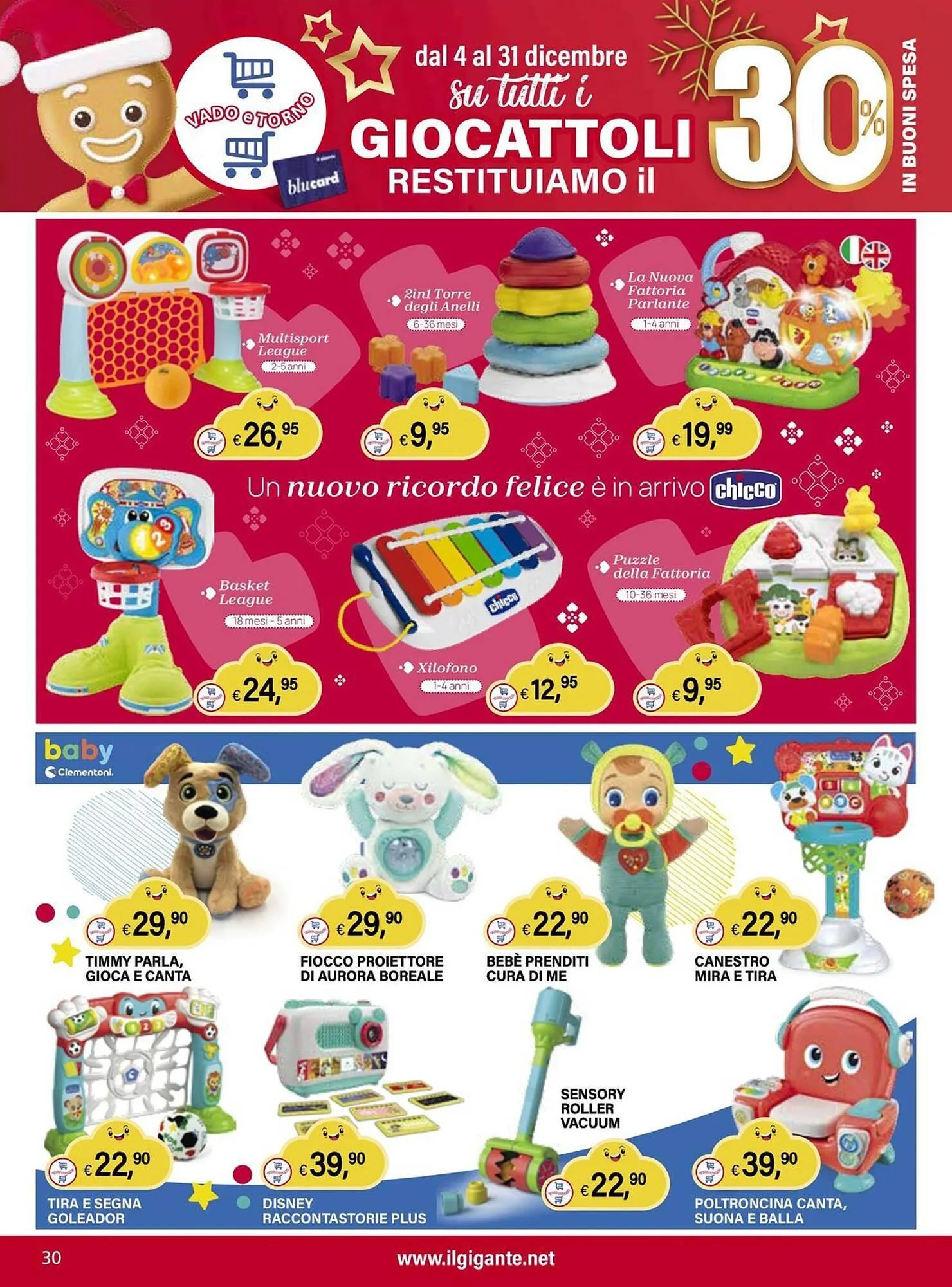 Volantino Il Gigante da 4 dicembre a 31 dicembre di 2025 - Pagina del volantino 30
