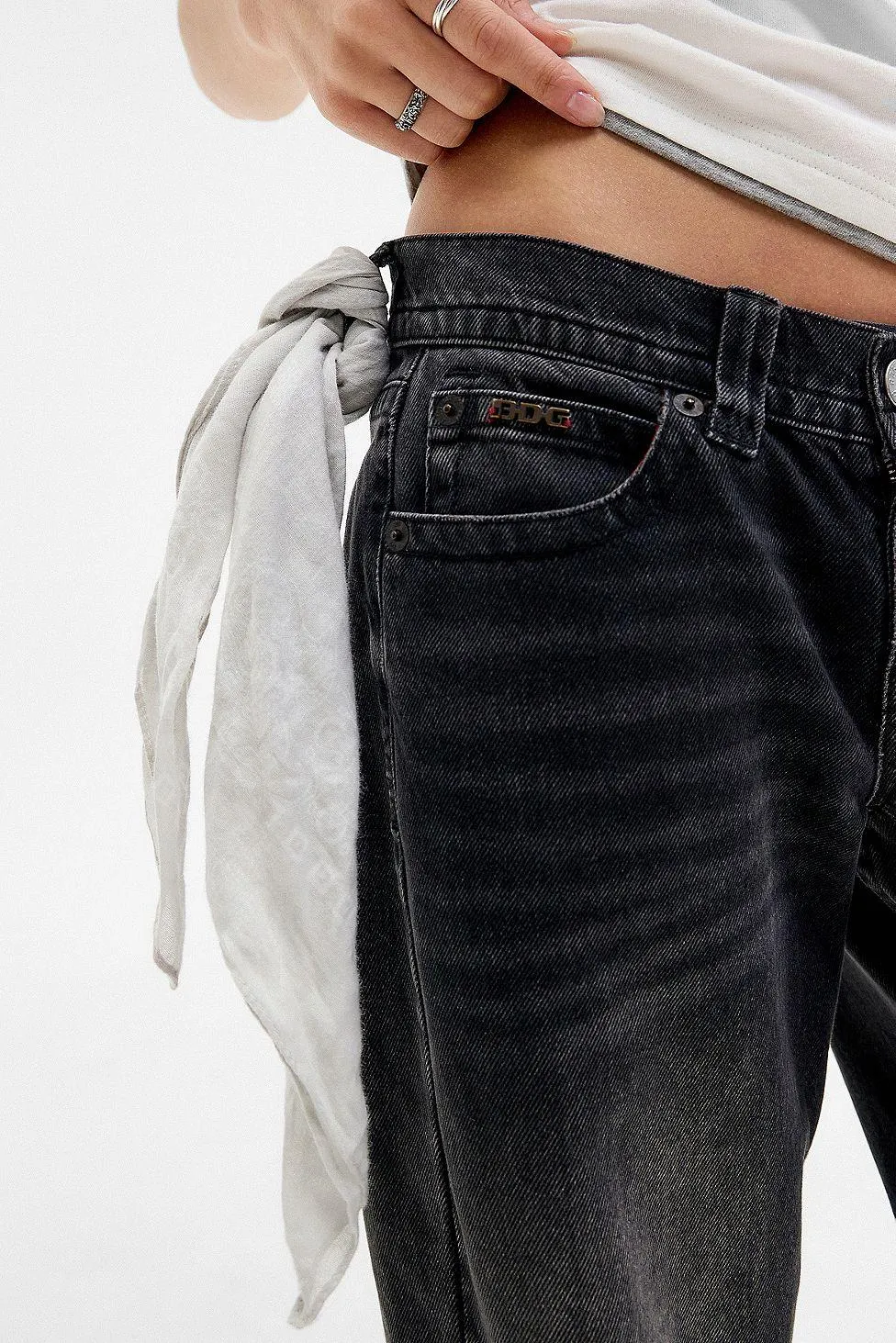 Jeans Neri in Denim BDG Kayla Lowrider