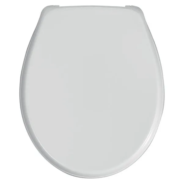 COPRIWATER UNIVERSALE OVALE KINARA IN TERMOINDURENTE BIANCO CON CERNIERE IN ACCIAIO