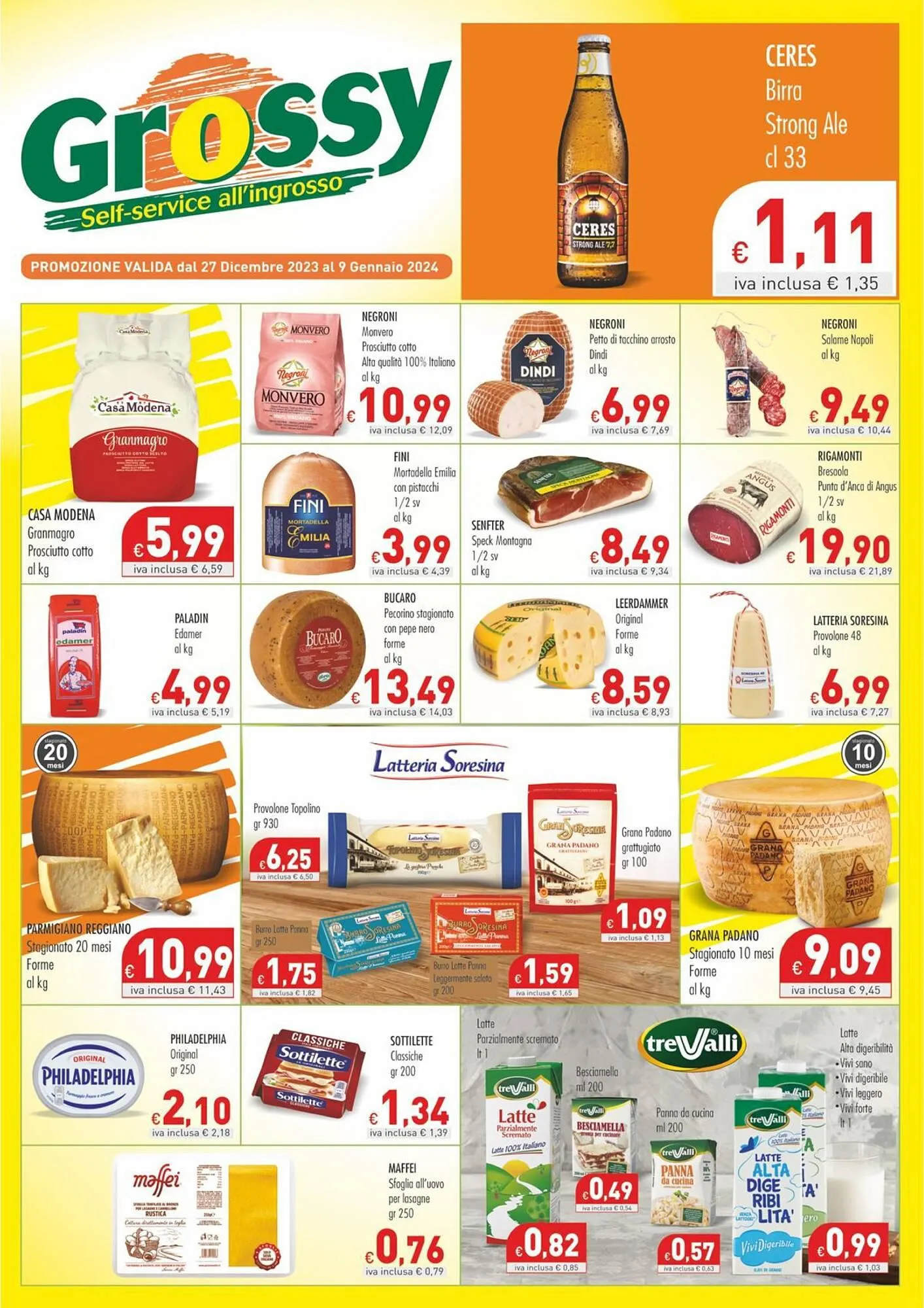 Volantino Cash & Carry Grossy da 27 dicembre a 9 gennaio di 2024 - Pagina del volantino 1