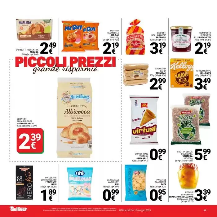 Piccoli prezzi da 2 maggio a 12 maggio di 2025 - Pagina del volantino 17