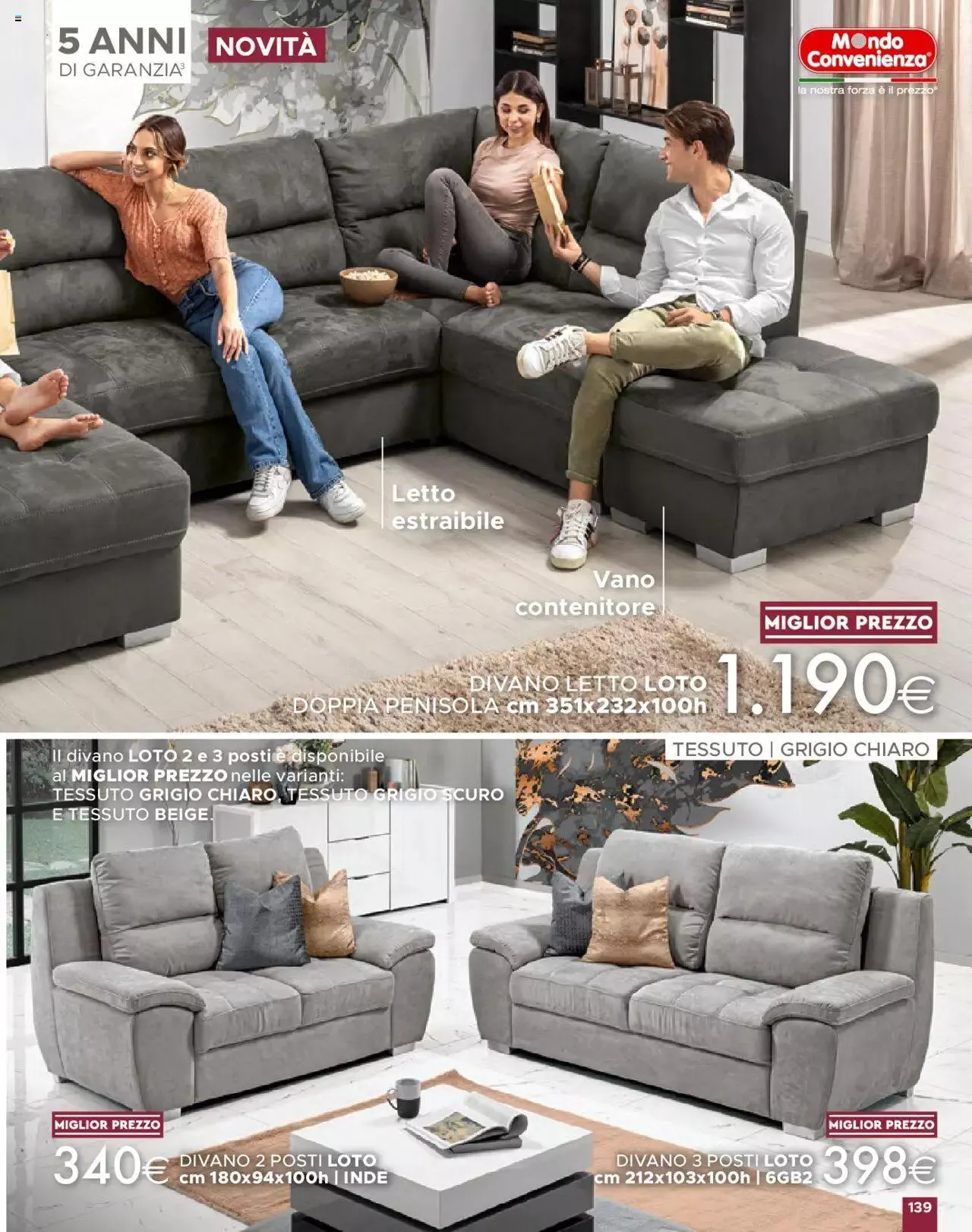 Volantino Mondo Convenienza da 1 ottobre a 31 dicembre di 2023 - Pagina del volantino 141