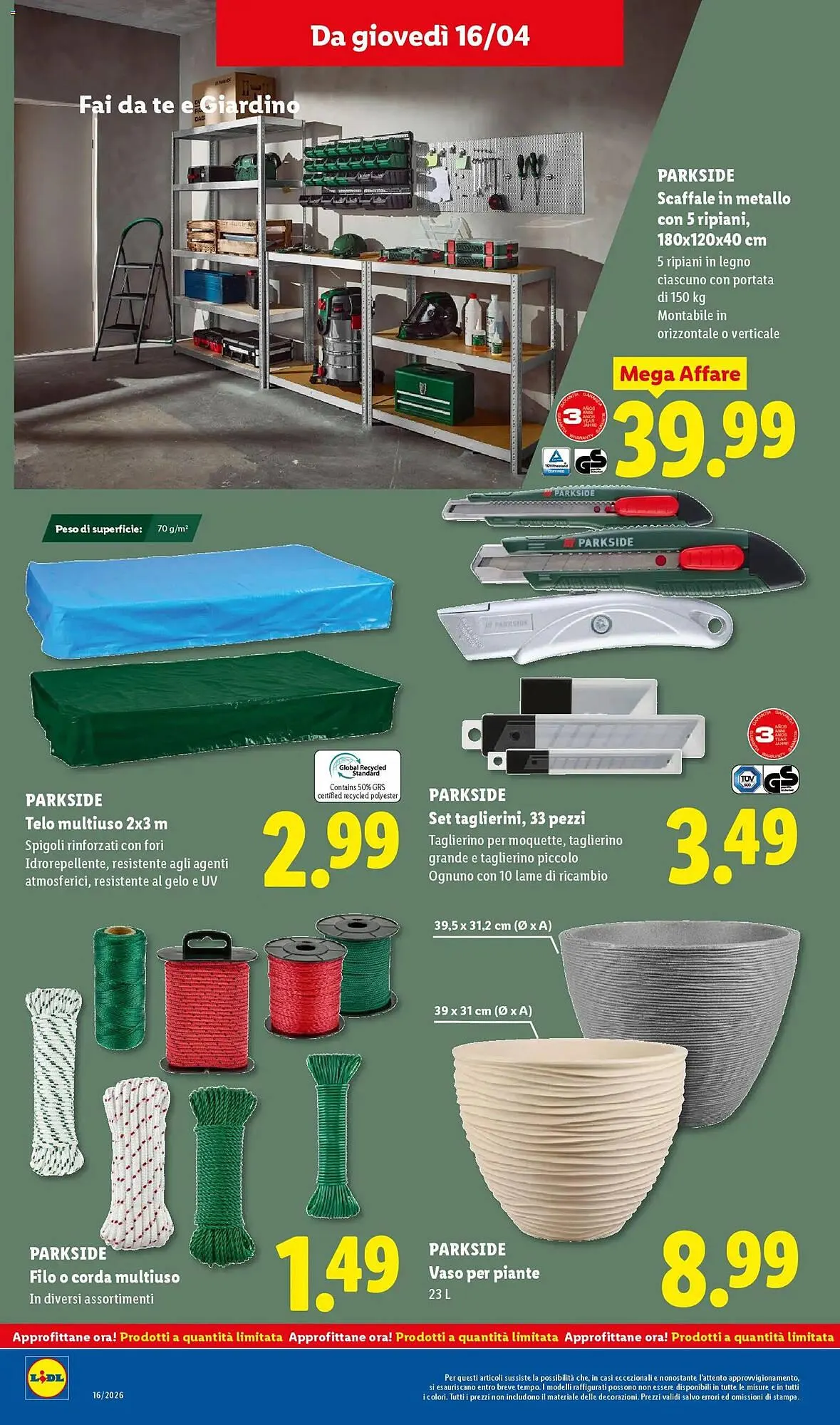 Volantino Lidl da 16 aprile a 22 aprile di 2026 - Pagina del volantino 22