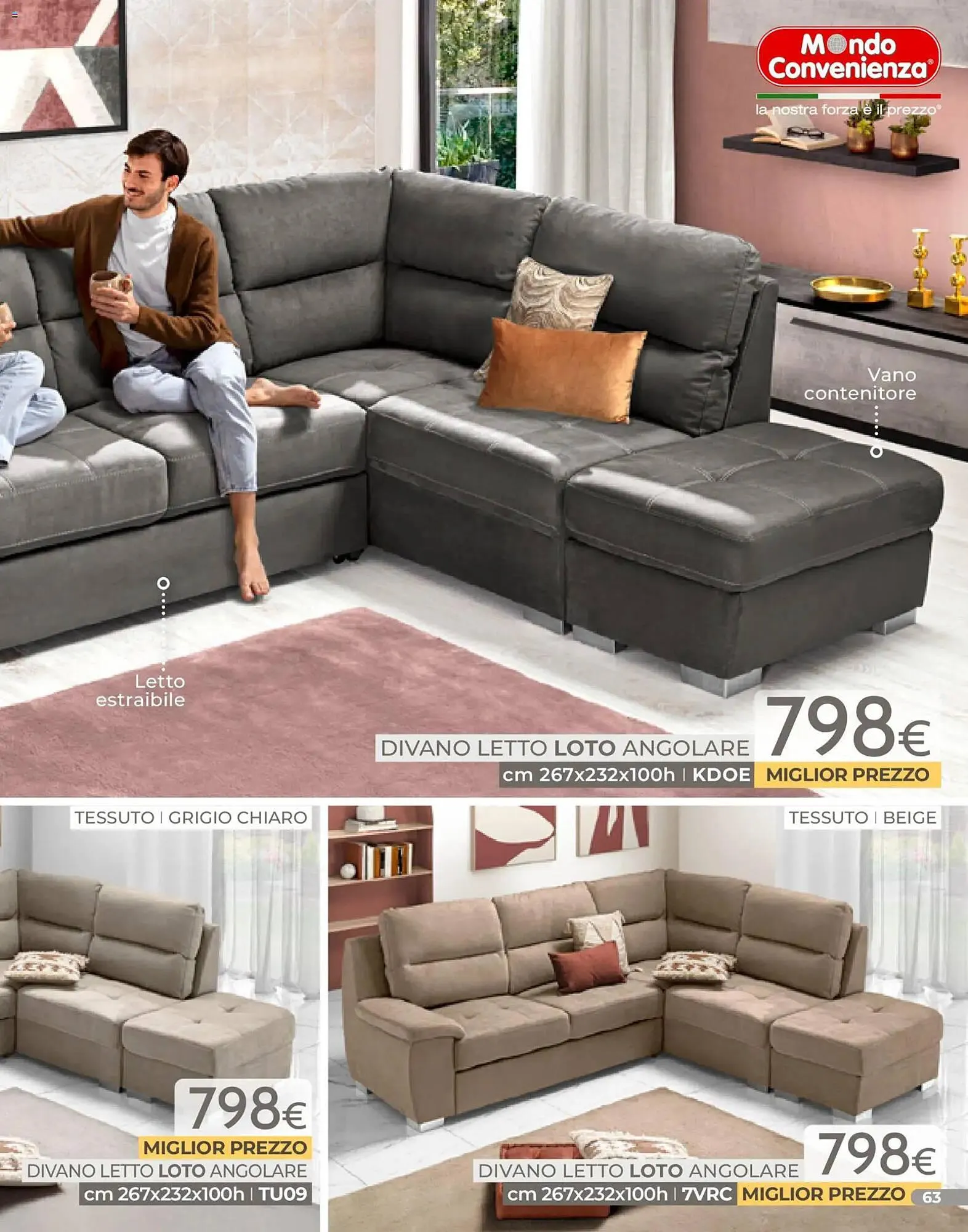 Volantino Mondo Convenienza da 4 gennaio a 31 gennaio di 2026 - Pagina del volantino 63