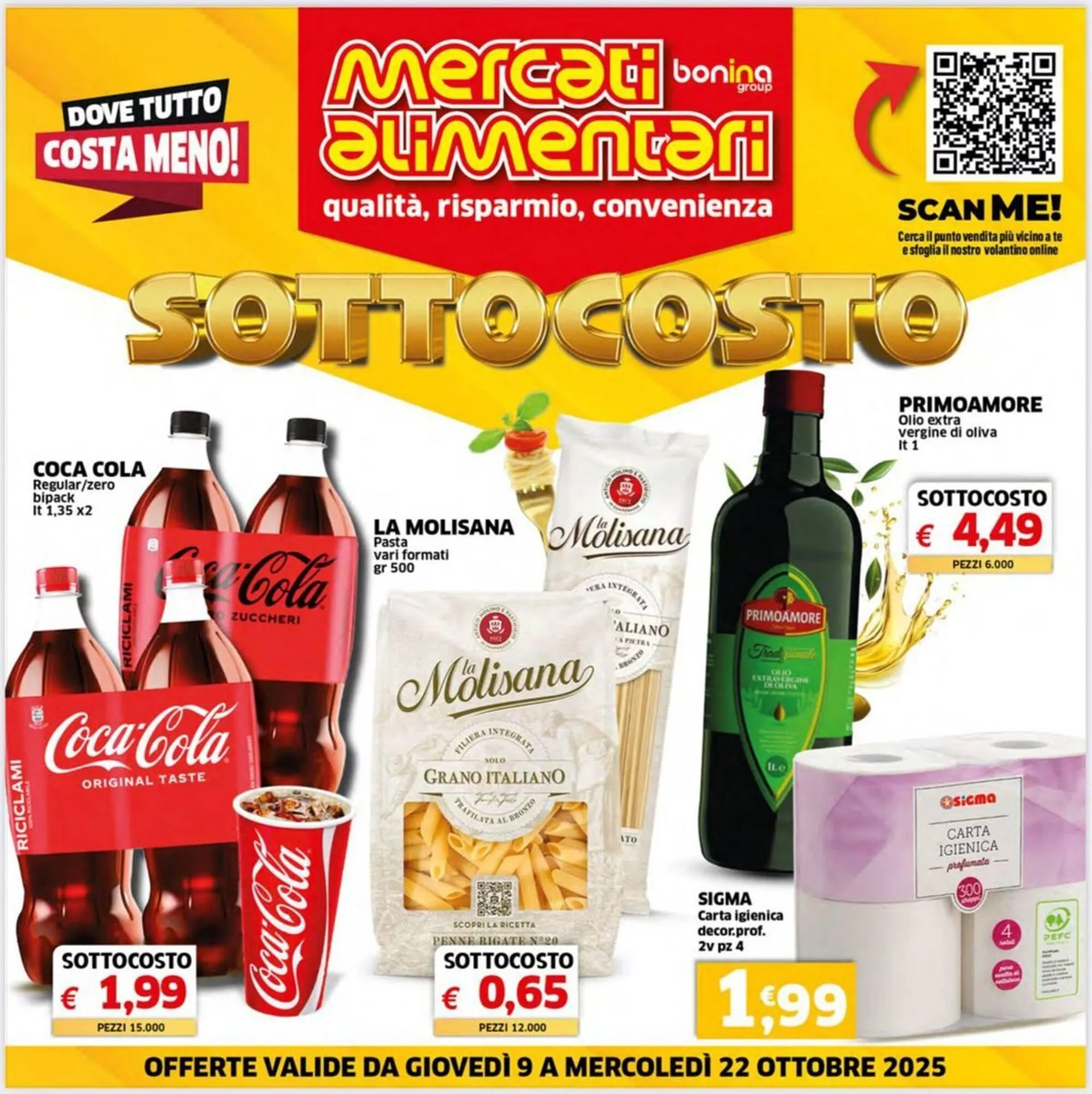 Volantino Mercati Alimentari da 9 ottobre a 22 ottobre di 2025 - Pagina del volantino 1