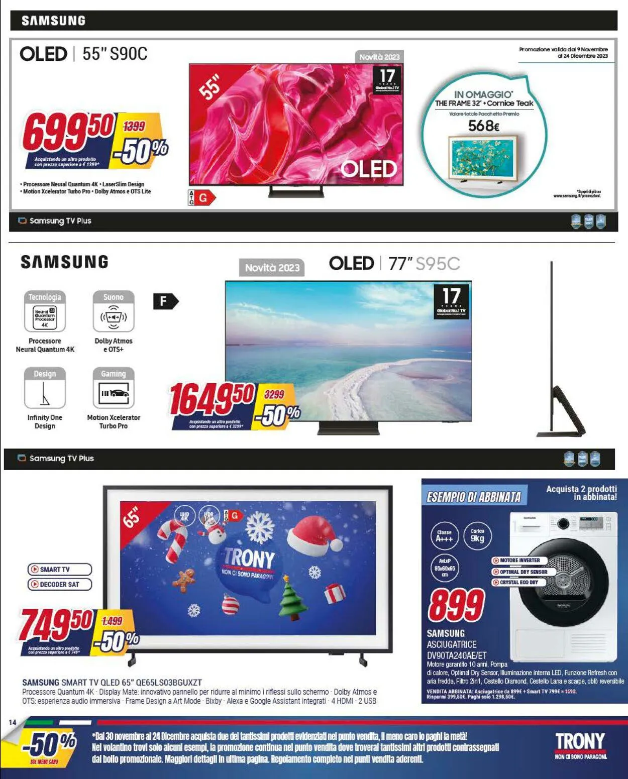 Trony - Palermo Volantino attuale da 30 novembre a 24 dicembre di 2023 - Pagina del volantino 14