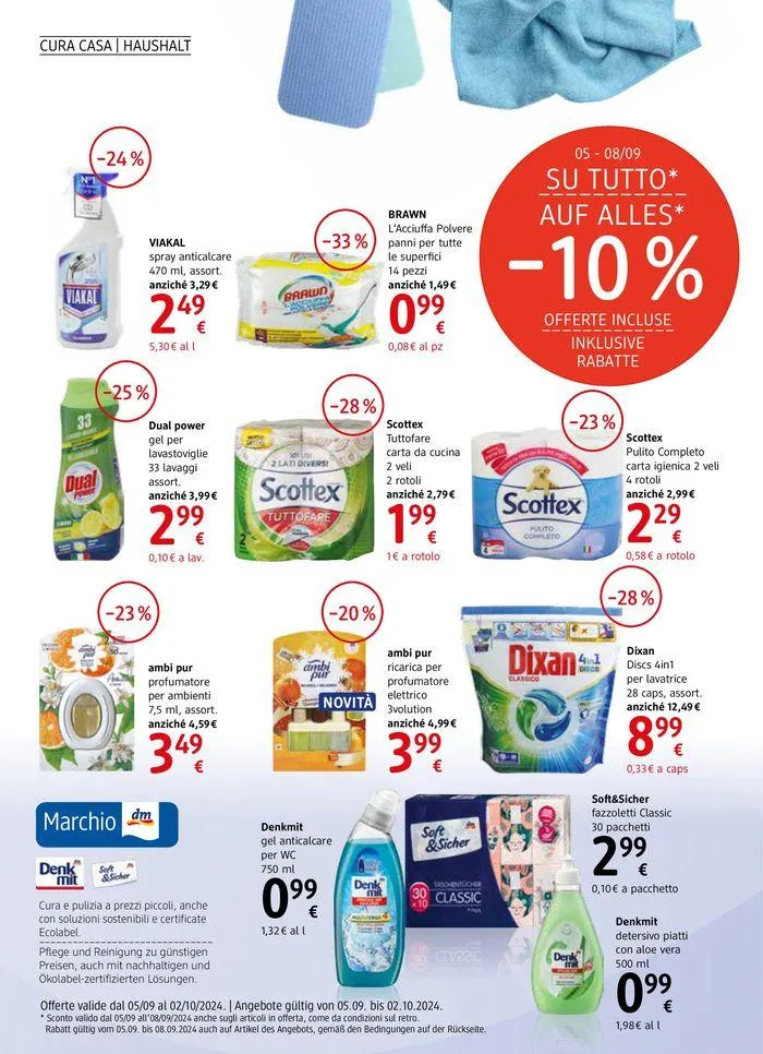 Journal da 12 settembre a 2 ottobre di 2024 - Pagina del volantino 12