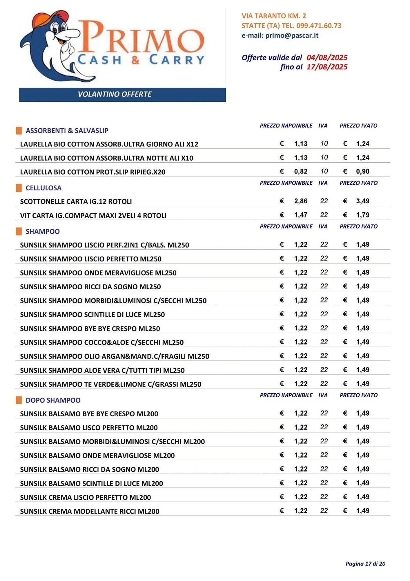 Volantino Gruppo Pascar da 4 agosto a 17 agosto di 2025 - Pagina del volantino 17