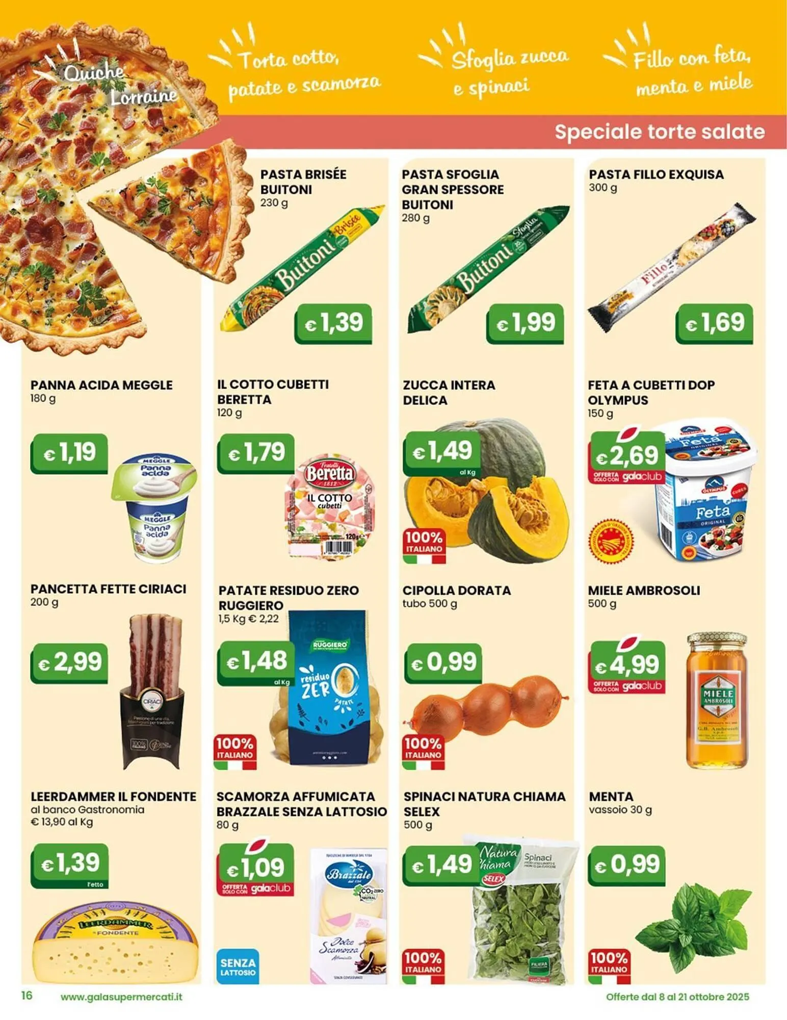 Volantino Gala Supermercati da 8 ottobre a 21 ottobre di 2025 - Pagina del volantino 16