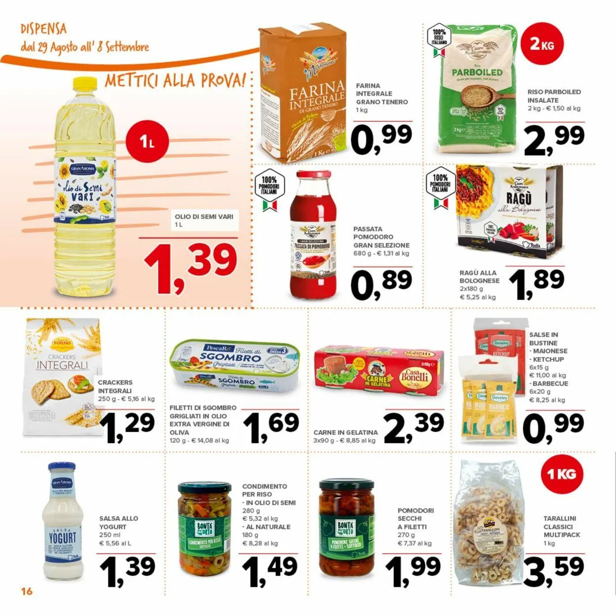 Todis Volantino attuale da 4 settembre a 18 settembre di 2024 - Pagina del volantino 16