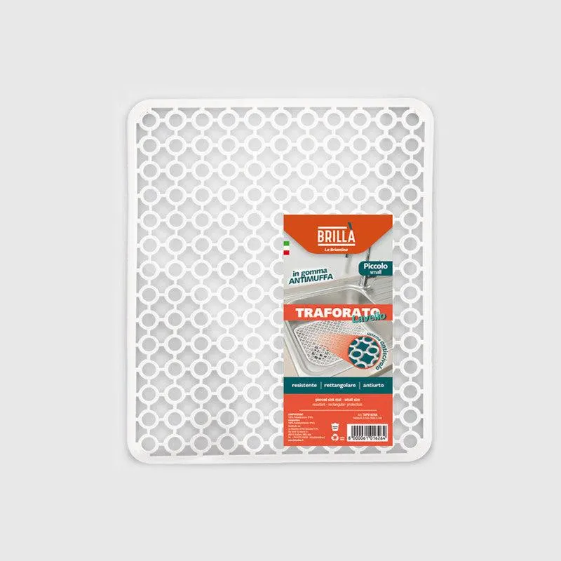 Brillà - Small White Perforated Sink Mat