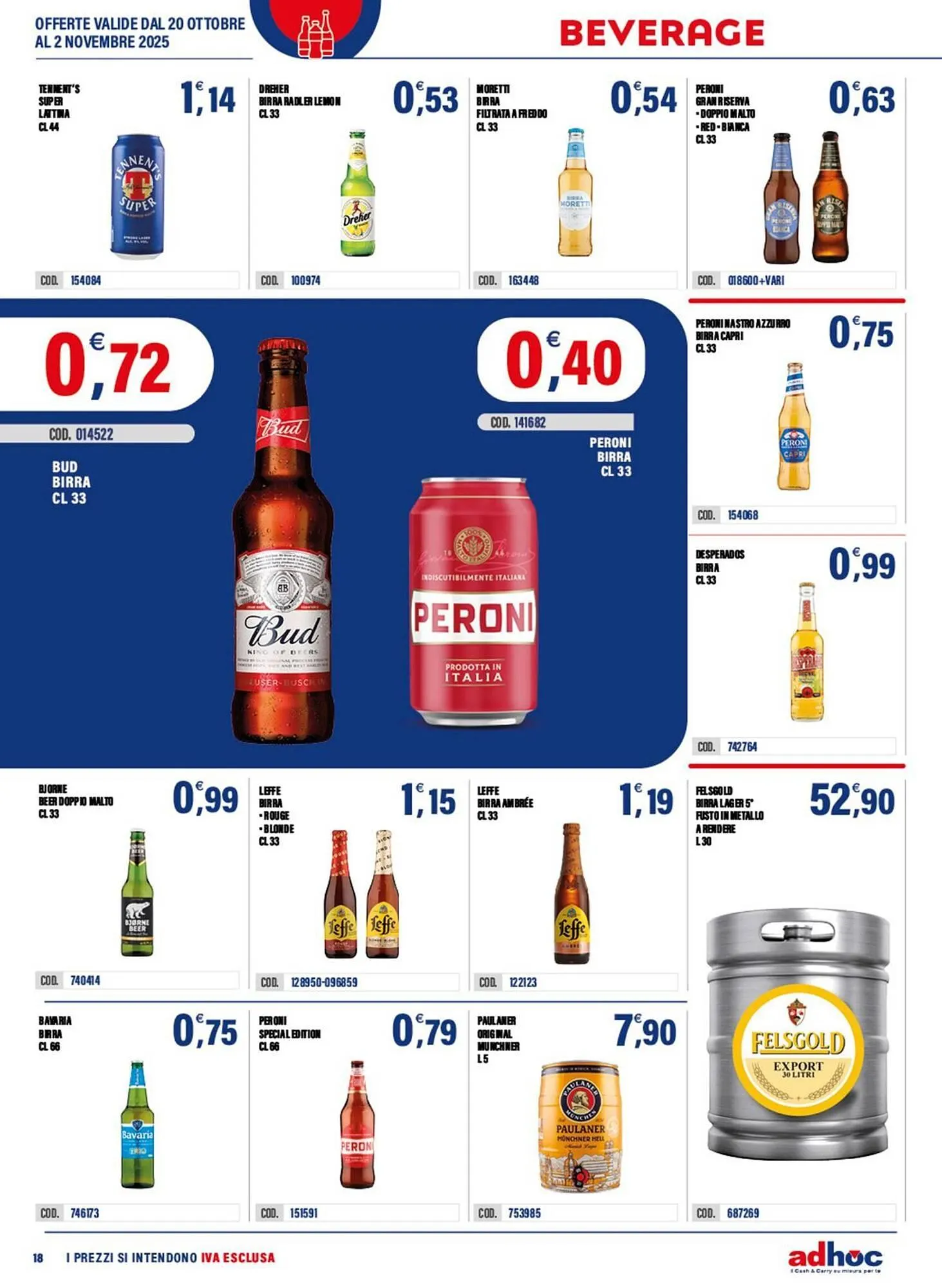 Volantino Adhoc da 20 ottobre a 2 novembre di 2025 - Pagina del volantino 18