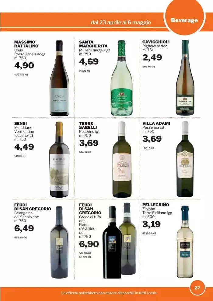 Volantino Food&Beverage da 23 aprile a 6 maggio di 2025 - Pagina del volantino 27