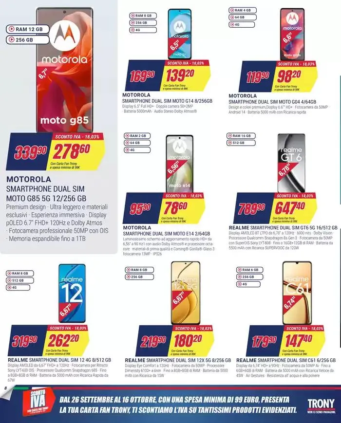 SCONTO IVA da Trony! da 26 settembre a 16 ottobre di 2024 - Pagina del volantino 8