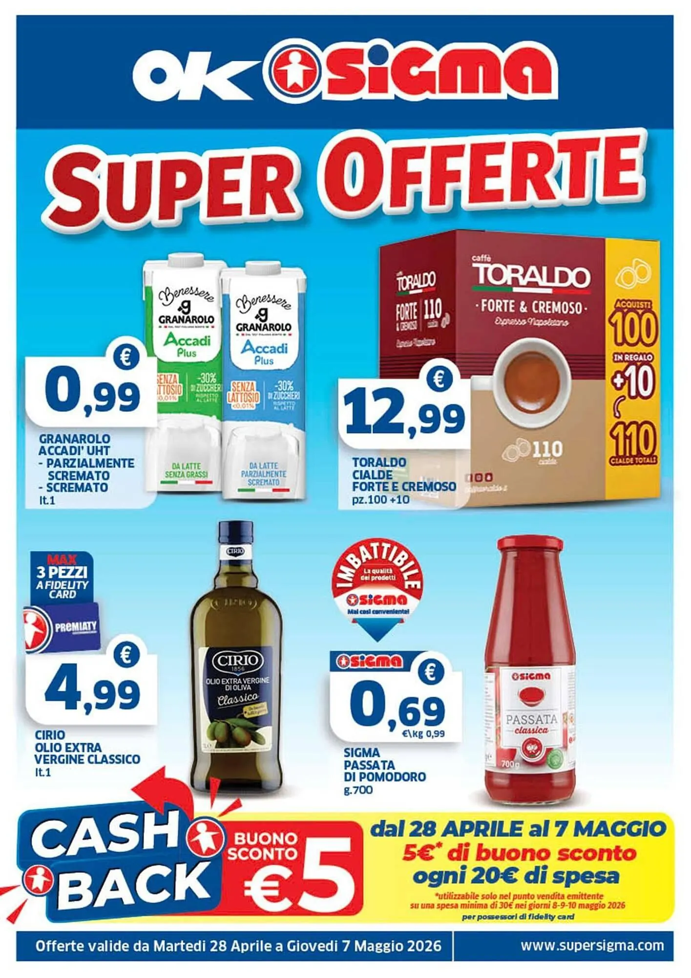 Volantino Ok Sigma da 28 aprile a 7 maggio di 2026 - Pagina del volantino 1