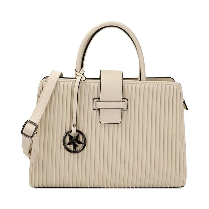 Borsa a mano panna plissé