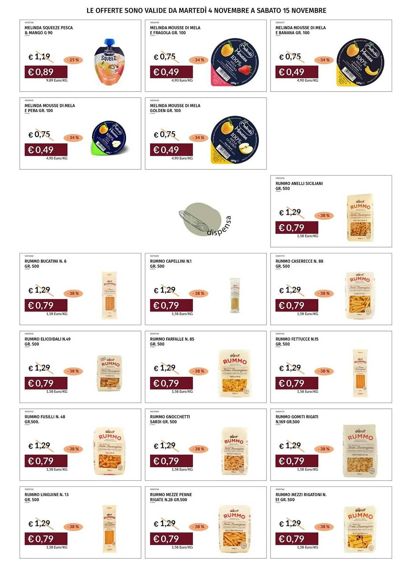 Volantino Prezzemolo e Vitale da 4 novembre a 15 novembre di 2025 - Pagina del volantino 18