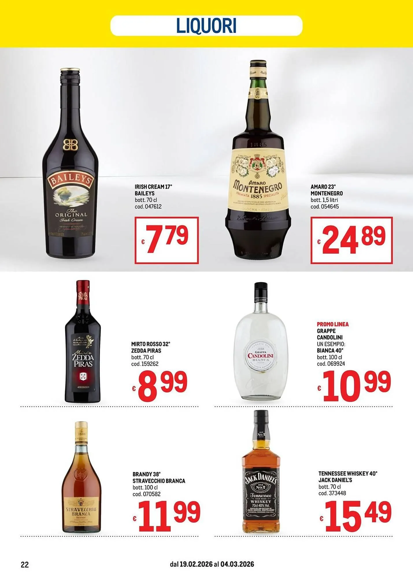 Volantino Metro da 19 febbraio a 4 marzo di 2026 - Pagina del volantino 22