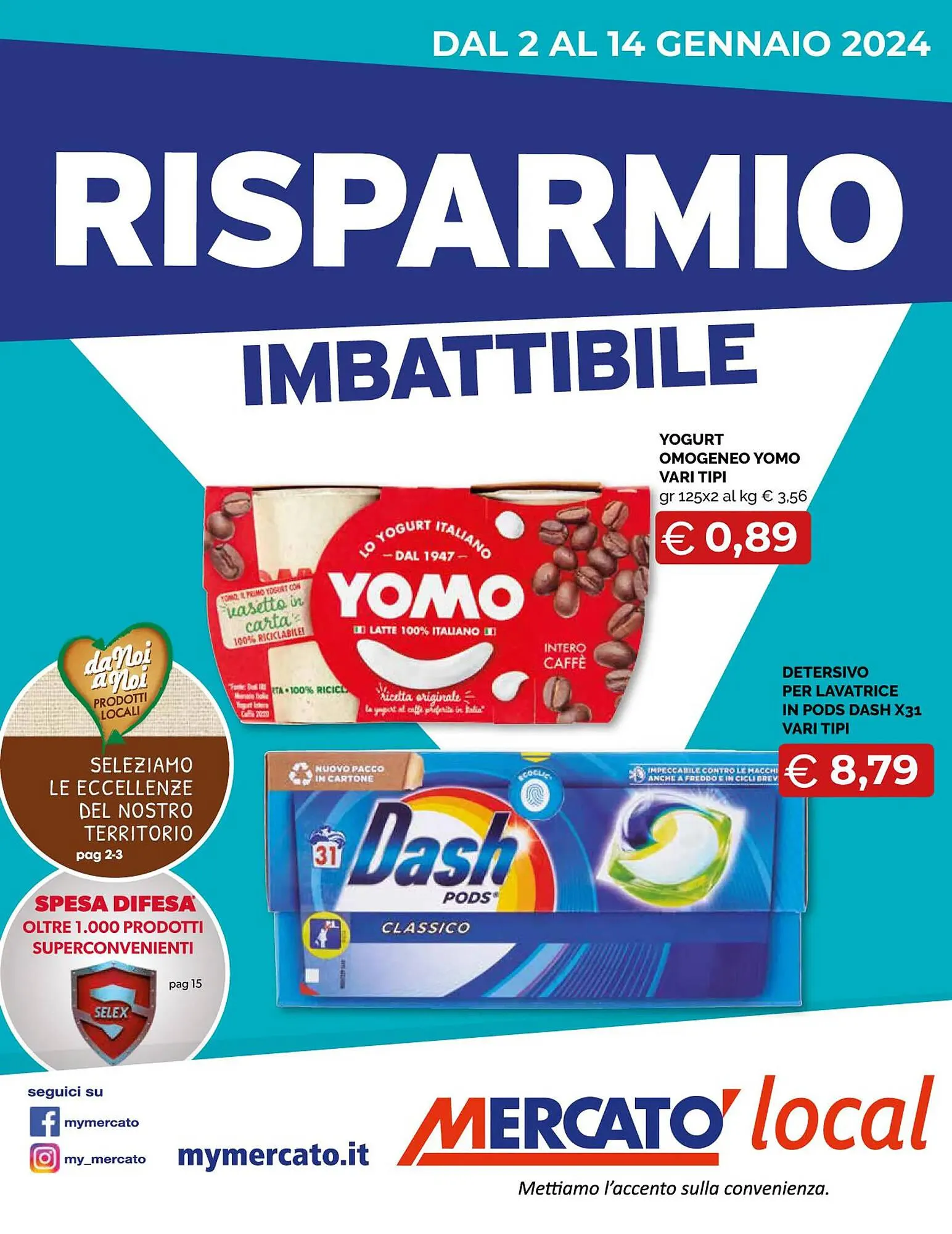 Volantino Mercatò Local da 2 gennaio a 14 gennaio di 2024 - Pagina del volantino 1