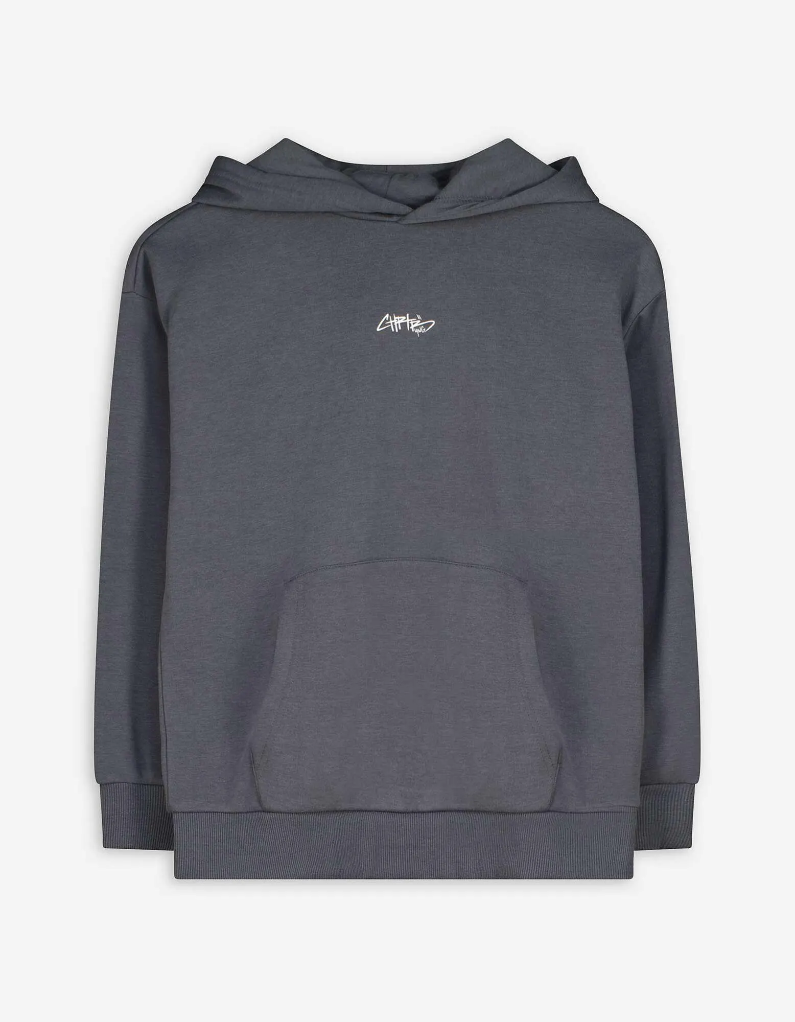 Felpa con cappuccio - Oversized Fit - grigio scuro