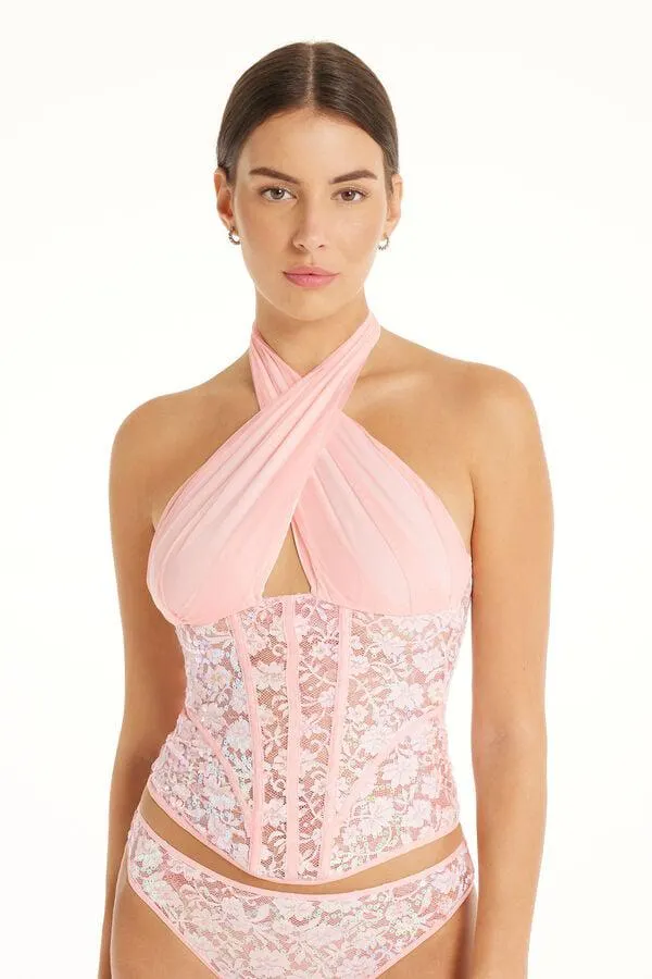 Bustino Pizzo e Paillettes Sequin Lace