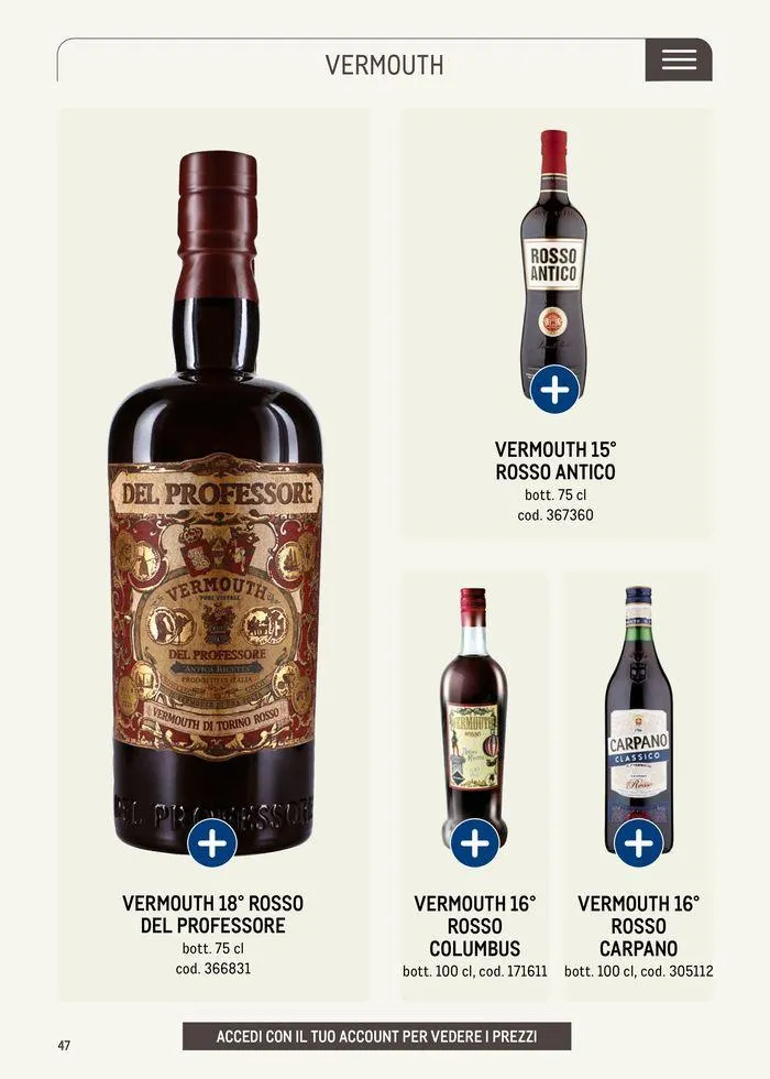 Catalogo aperitivo 2024 beverage da 20 maggio a 31 marzo di 2025 - Pagina del volantino 47
