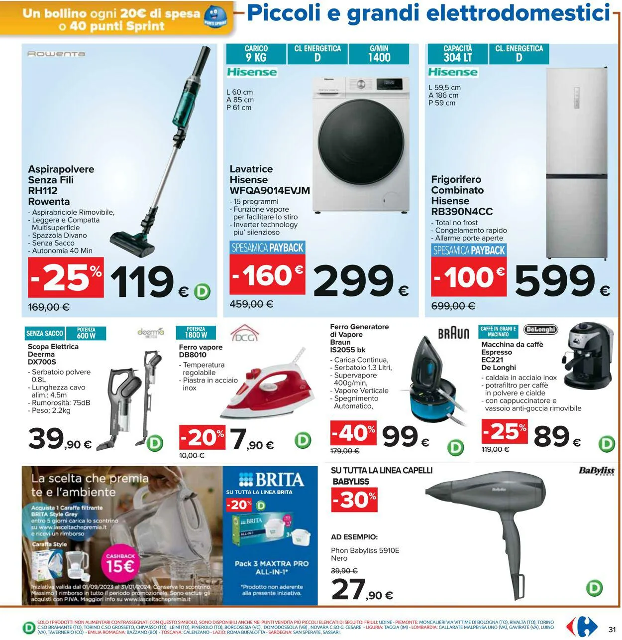 Carrefour Volantino attuale da 25 settembre a 8 ottobre di 2023 - Pagina del volantino 31