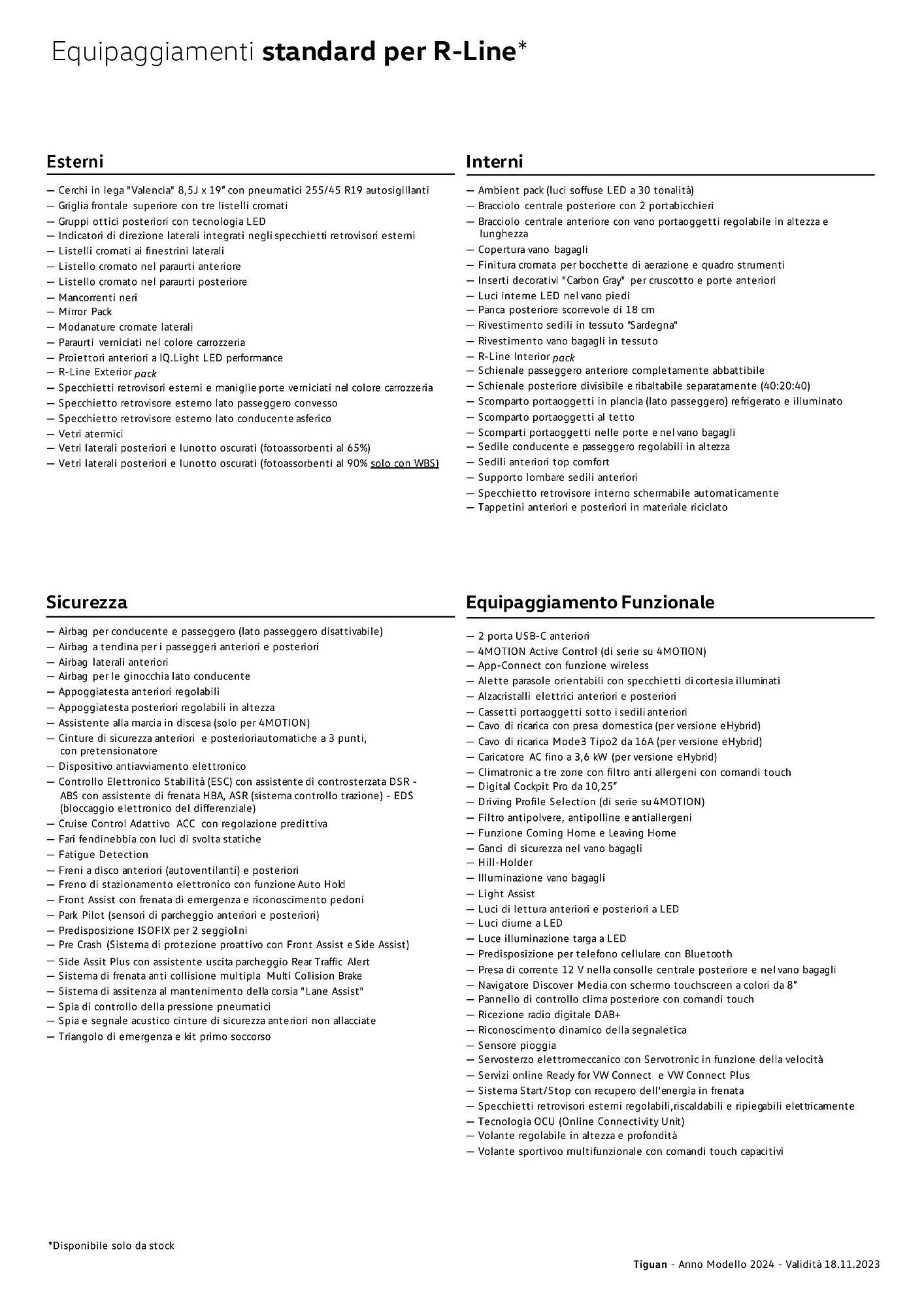 Volantino Volkswagen Tiguan e Tiguan eHybrid da 3 gennaio a 4 gennaio di 2025 - Pagina del volantino 15