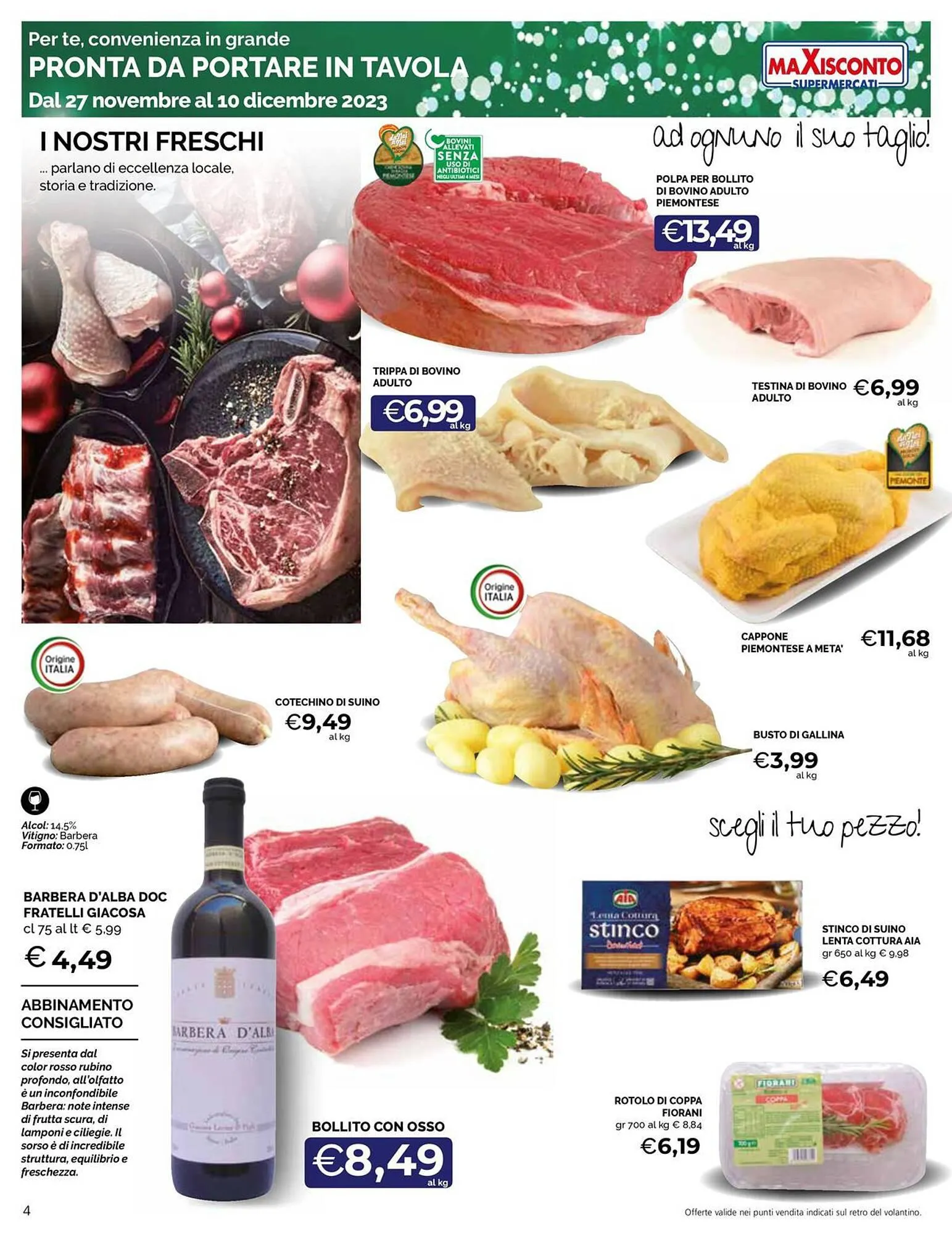 Volantino Maxisconto da 27 novembre a 10 dicembre di 2023 - Pagina del volantino 4