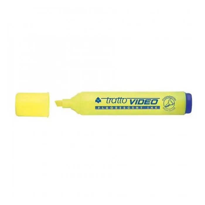 Evidenziatore tratto video giallo 1 pezzo