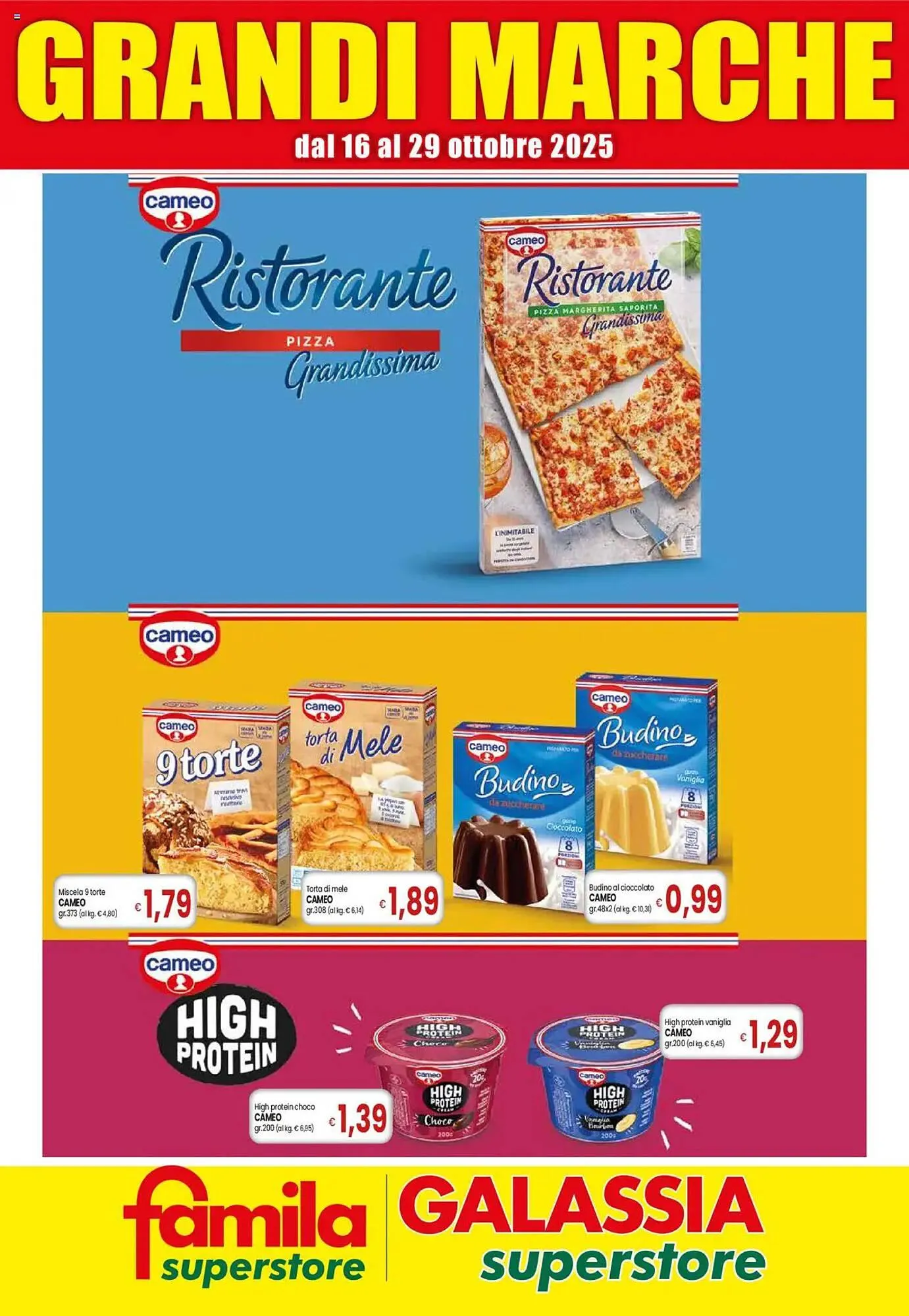 Volantino Galassia da 16 ottobre a 29 ottobre di 2025 - Pagina del volantino 1